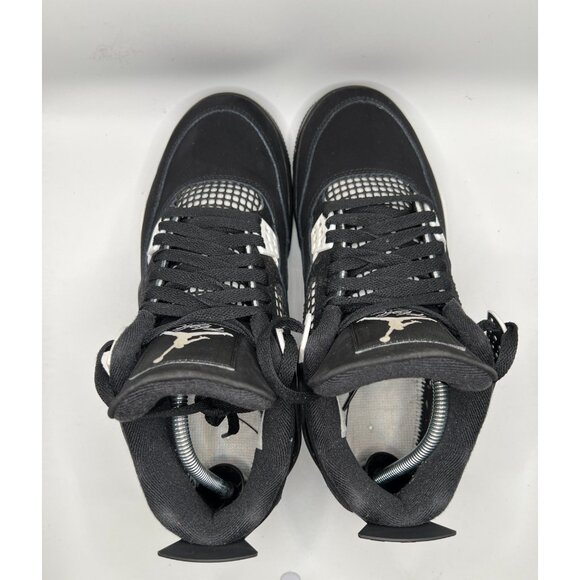 Air Jordan 4 Sneakers Mens Size 9.5 White Thunder Black White - Picture 4 of 12